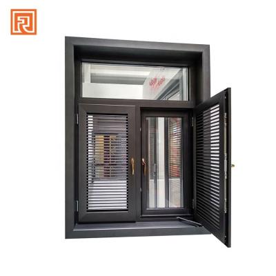 China Swing Top Quality Modern Design Interior Sound Proof Aluminum Casement 24 x 48 Shutter Window for sale