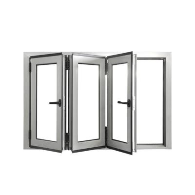 China Factory Hot Sale China Sound Insulation Aluminum Sliding Folding Window for sale