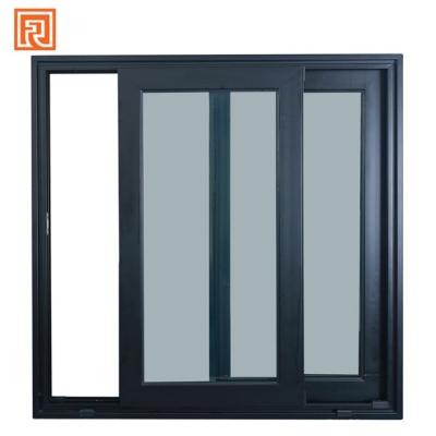 China AS2047 Standard Gold Supplier China Aluminum Double Sliding Glass Sliding Window With Security Mesh In Renshi for sale