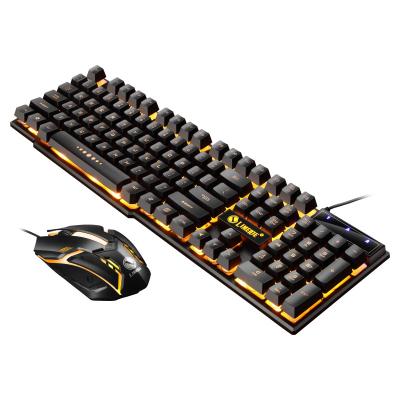 China For Cheap GTX300 Gaming Desktop Desktop Mouse And Keyboard Suit Wired RGB USB Jack Light For PC for sale