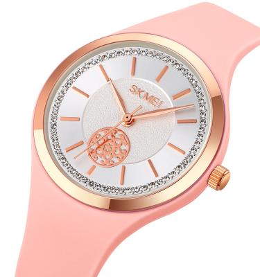 China Skmei de 1847 water resistant high quality women quartz wristwatch watches made in china silicone relojes de hombre colorful for sale