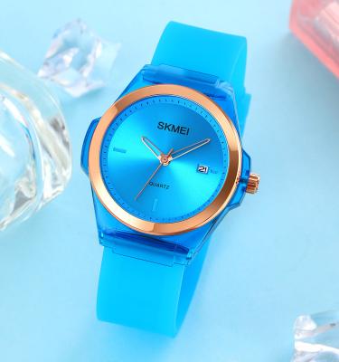 China Water Resistant Skmei Quartz Women Watches 1792 Colorful Ladies Watch Soft Band Silicone Quartz Watch Girls for sale