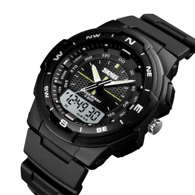 China SKMEI 1454 Wholesale 3 Time Alarm Sport Waterproof Wristwatch Men Analog-Digital Watches for sale