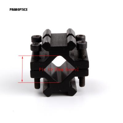 China Primoptics Mini Single Rail Barrel Mount 3 Slots Scope Mount Barrel Clamp Mount Adapter with Weaver Picatinny Rail SM021 SM021 for sale