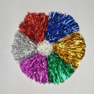 China Promotional Cheerleader Trendy Pom Poms Cheering Party Supplies Tinsel Cheerleading Glitter Pompom for sale