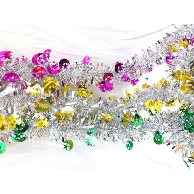 China Factory Price Low Price Holographic Cable Modern High Quality Christmas Tinsel Garland for sale