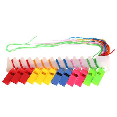 China Big Plastic Pops Whistle 20pcs/bag With Lanyard For Boats, Raft, Party, Sports Games Emergency Survival All Brand New Items for sale