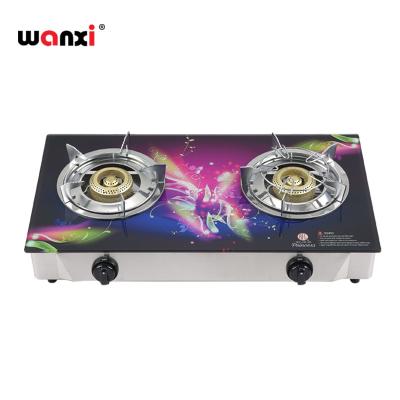 China Professional Gas Cooker Hob Burner Household Maker Glass Stove for sale