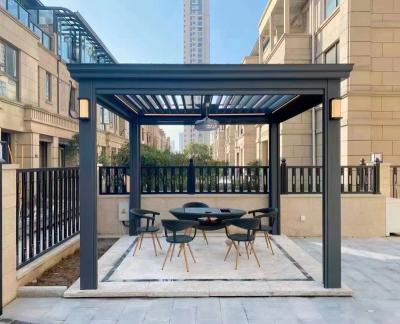 China New Style Size 3X3 3X4 Pergola Gazebo Easily Assembled Standard Aluminum Louvered Shades for sale