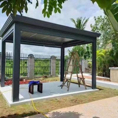 China Factory direct easily assembled stand free custom pergola motorized modern waterproof aluminum canopies pergola gazebo for outdoor for sale