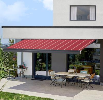 China New Model Patio Awnings Heavy Duty Anti-UV Full Cassette With Pop Up Lightweight Motorized Outdoor Tent for sale