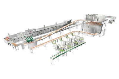 Cina Linea di produzione completamente automatica del pane di Proofer di punto del Depanner di aspirazione in vendita