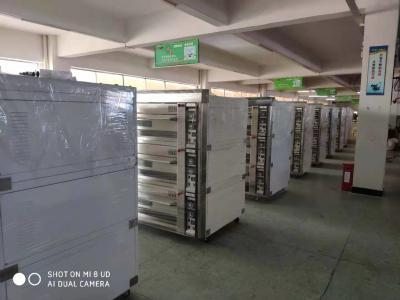 China 3 Hot Air Outlets Food Grade Thermal Insulation Rotary Rack Oven for sale