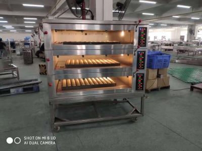 China Ofen 1300kg 400*600mm Tray Bread Baking Electric Rotary zu verkaufen