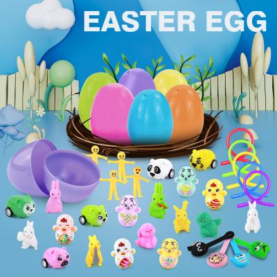 China 2022 Easter Decoration New Arrivals Child Toys Easter Eggs Party Decoration Gift Creative Easter Eggs AB013 32 PCS for sale