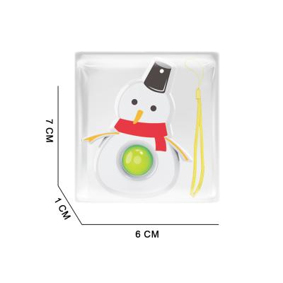 China Squeezable Educational Stress Relieve Relaxation Toys Christmas Snowman 1 Acupoint Bubble Busy Snap for sale