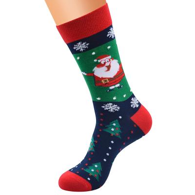 China QUICK DRY fashion knit cartoon warm creative tube Santa Claus snowman stocking female Christmas stockings for sale