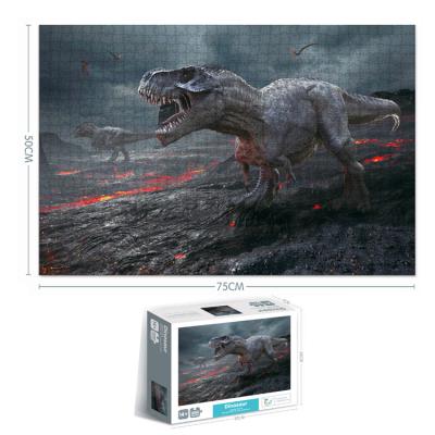 China Animal Dinosaur Dino Jigsaw Puzzles Best Sublimation Toy Amazon Top Seller My Cartoon Puzzle 1000 Pieces Game Toy for sale