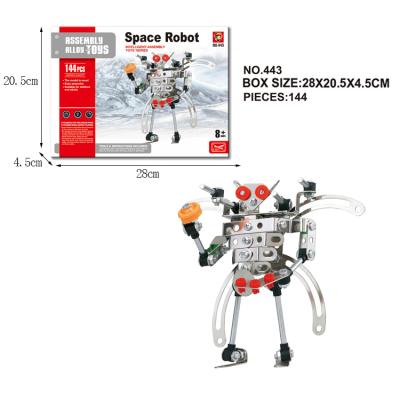 China Cartoon Toy Best Selling 142PCS Kids Toys Diy Robot Toys With New Styles for sale