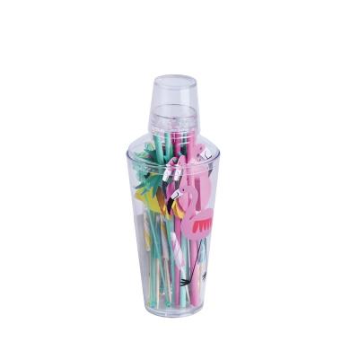 China DTK New Product Home Bar Tools Cocktail Shakers Set Cocktail Shaker Plastic Bottle for sale