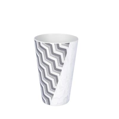 China DTK Modern Eco-Friendly Water Cup Gray Cylinder Tumbler Drinking Hot Stocked Bamboo Fiber Mug for sale