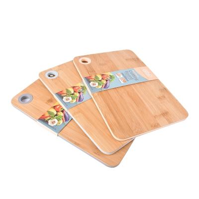 China Dtk Stocked Newly Designed Brand Color Series Product Non Slip Organic Bamboo Cutting Board Kitchen Cutting Board for sale