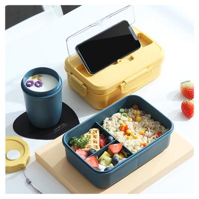 China Freshness Preservation Blue And Yellow Design Single Layer Stainless Steel Food Thermos Heated Bowl for sale