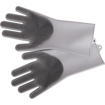 China New Type Silicone Gloves Household Washing Dish Kitchen Cleaning Clearning DTK Cleaning Gloves for sale