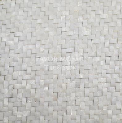 China Good Quality CLASSIC Wall Using Mosaic Tiles Arch Shell Pearly Herringbone Mosaic Tile for sale