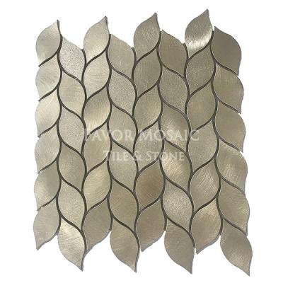 China CLASSIC Wall Decorate Metal Mosaic Tiles Sheet Shape Aluminum Mosaic Tiles for sale