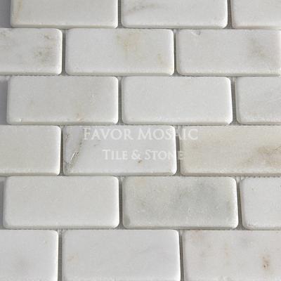 China CLASSIC Chinese White Marble Mosaic For Wall Subway Tile Natural Marble Mosaic Tiles for sale