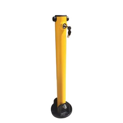 China Factory Wholesale Quality Steel Lockable Manual Operated Folding Down Car Parking Traffic Post Pole Bollard for sale