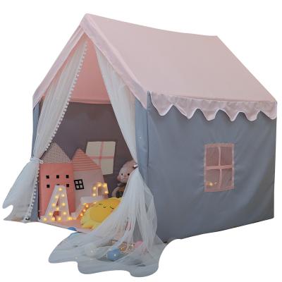 China Soft Toy Princess Tent Girls Large Playhouse Kids Castle play tent withkidstee pee for girls for star lights play for sale