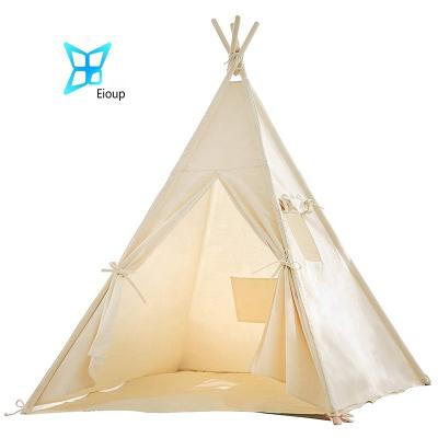 China Toy Indian Four Poles Soft Breathable Baby Tent Baby Indoor Teepee for sale