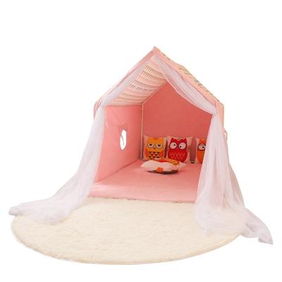 China Toy Beautiful Soft Pink Children's Toy House Teepee For Girls for sale