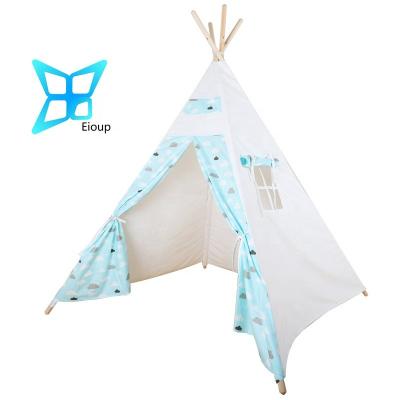 China Soft pink cloud design indoor and outdoor toy kids play tents for sale teepee wholesale for sale