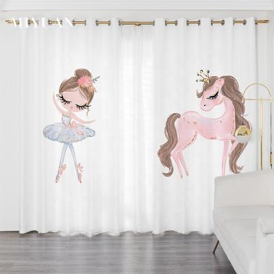 China Blackout Children's Room Princess Roll Up Dressing Room Pink Classroom Studio Yoga Room Beautiful Dance Girl Cartoon Bedroom No Punching No for sale