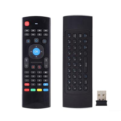 China 2.4GHz Mini Wireless Keyboard Mouse Infrared Air Remote Mouse with Android TV Voice Input Remote Control Infrared Leaning for Android TV for sale