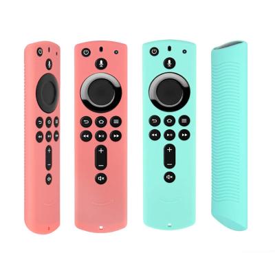 China Shockproof Silicone Remote Cover Compatible with Fire TV Stick 4K Alexa Voice Remote Control, Lightweight Shockproof Protective Sleeve for sale