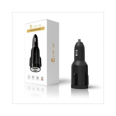 China High Quality Type A Lighter FIONTECH USB Car Cigarette Fast Charging Car Charger for sale