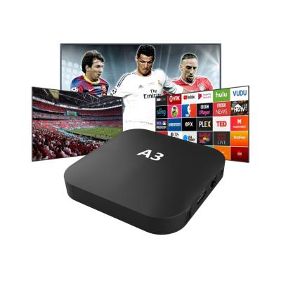 China 2021 Android iptv A3 TV BOX Android BOX HD 1080P 4K HDR WiFi 2.4G Brazil good price new restream iptv and stable service box A3-P003 for sale