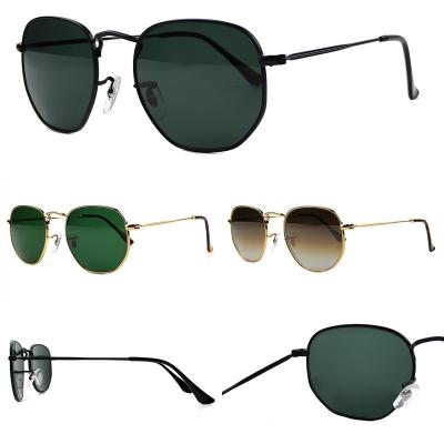 China Fashion Sunglasses Brand Designer Sunglasses 3548 Custom logo  Glass lens Sun glasses Men Women Alloy Frame Fashion Shades for sale