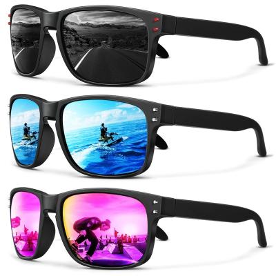 China Sports Sunglasses 9102 Sunglasses Polarized Lens Custom logo Men Women Sun Glasses Brand Designer Fashion Sport Fishing Cycling Glasses for sale