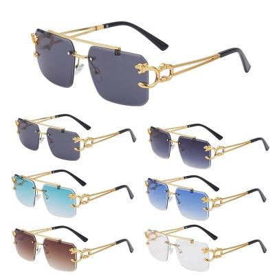 China Sports Sunglasses Luxury Brand Designer Sunglasses for Women UV400 Square Rimless  Frameless Fashion Shades Sun Glasses for sale