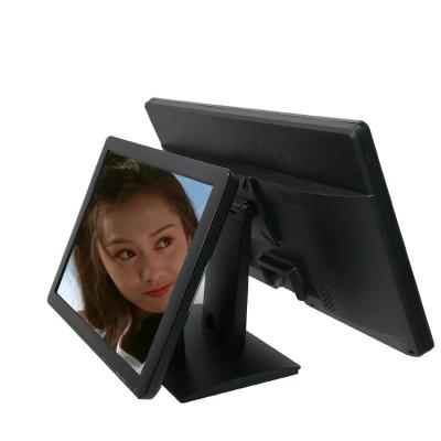 China 21.5 Inch Dual Side Monitor Desk 10 Point Capacitive Touch Screen Monitor For 21.5 Inch Touch +21.5 Position Non Touch for sale