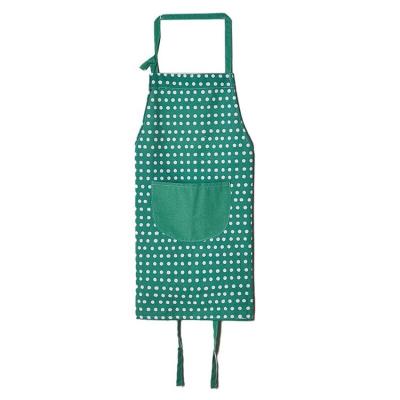 China Creative style men and women poly-cotton apron kitchen adult apron baked easy to dry home makers single layer clothing apron for sale