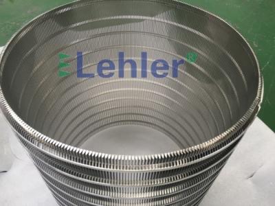 중국 0.25mm Slot Welded Wedge Wire Screen Cylinder Wire Mesh Filter 판매용