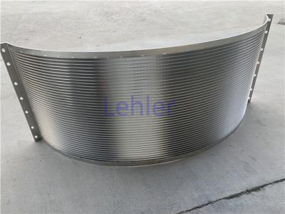 China Pantalla curvada alambre de la cuña de la pantalla del tamiz del acero inoxidable de SS316L para la maquinaria de la transformación de los alimentos en venta