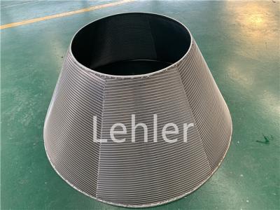 Chine Centrifugez le type conique surface douce matérielle de panier d'écran de fil de cale de fil de SS316L à vendre