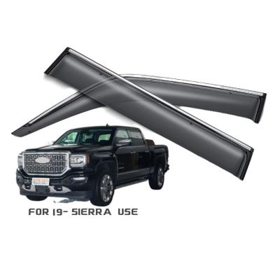 China Custom Decoration Factory Sale Price Injection Door Window Shade Guard / Sunshade For SIERRA GMC 2019+ Use for sale